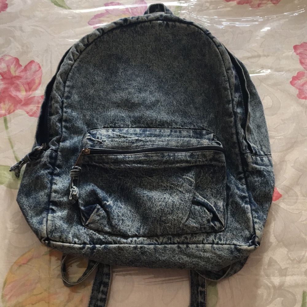 Casual denim backpack!